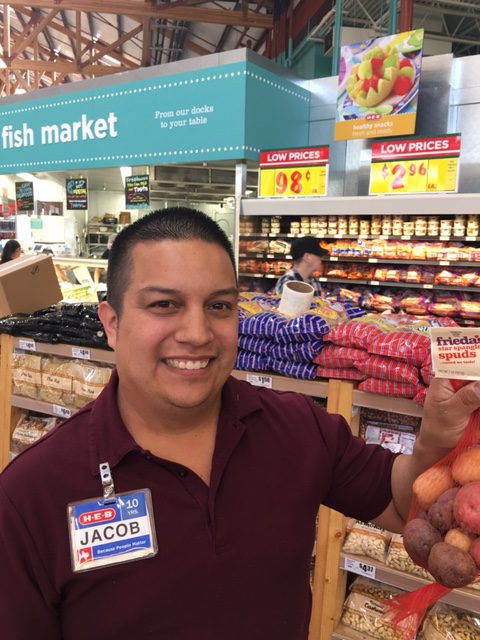 HEB Produce Manager Jacob - Frieda's Specialty Produce - What's On Karen's Plate - Karen Caplan Blog